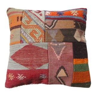 Vintage Kilim Rug Pillow Cover For Sale