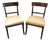 Antique English Regency Mahogany Klismos Side Chairs, 1820s, Set of 2 For Sale