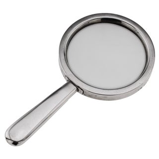 Antique English Silver Magnifying Glass, 1916 For Sale