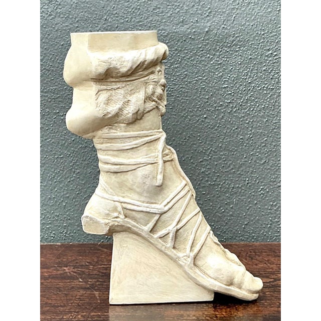 Vintage Plaster Roman Foot Sculpture For Sale - Image 14 of 17