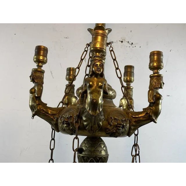 Unusual Dramatic Baroque Whale Oil Style Floor Lamp | Chairish