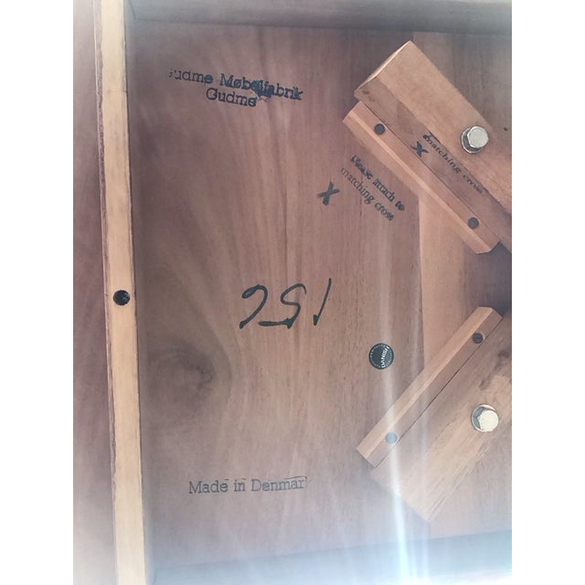 1960's Mid-Century Modern Solid Teak Dining Set, 2 Leaves With 6 Chairs For Sale - Image 12 of 12