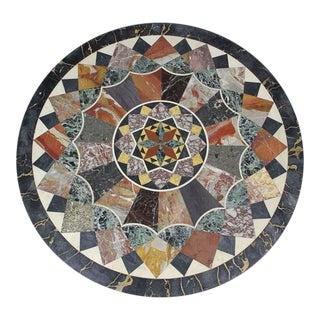 Etruscan Revival Specimen Marble Table For Sale