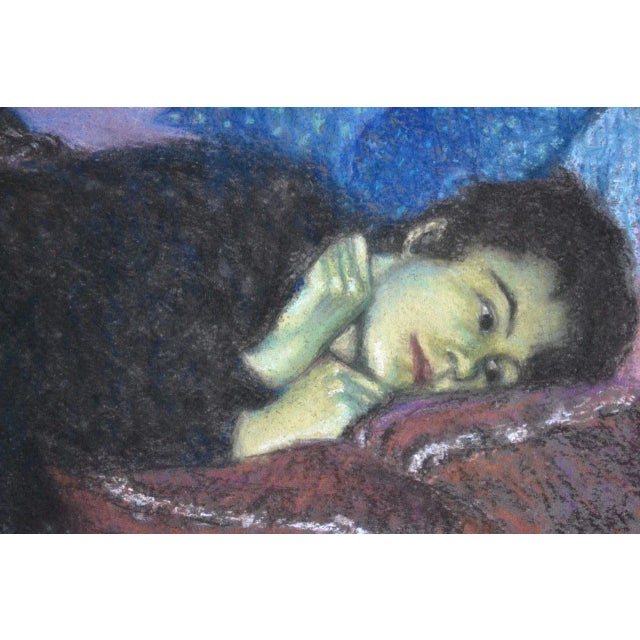 Stunning pastel work by Paula Humphris a Cornish artist more well known now for her pottery. Signed and dated 1985. Very...