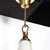 Mid-Century Modern Murano Glass & Brass Banded Detailed Pendant Chandelier For Sale - Image 4 of 18