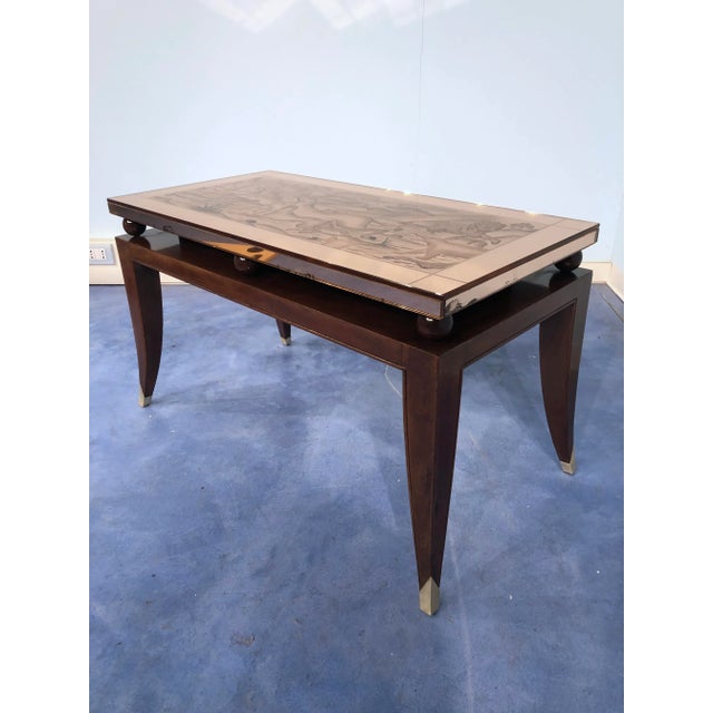 Art Deco French Coffee Table in the Style of Pascaud, 1940s For Sale - Image 12 of 18