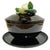 Art Deco 1980 Fitz & Floyd Black Soup Tureen With Lid, Underplate and Ladle - 4 PCS For Sale - Image 3 of 12