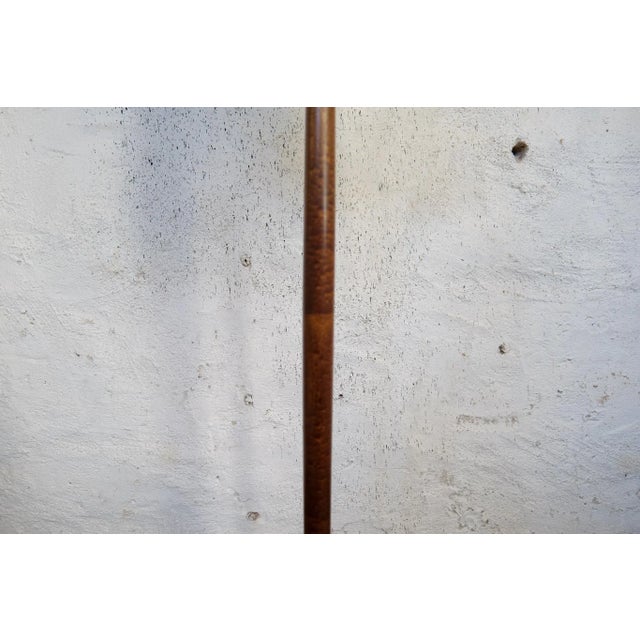 Mid-Century Brass & Polished Wood Floor Lamp from Böhlmarks, Sweden, 1940s For Sale - Image 6 of 12