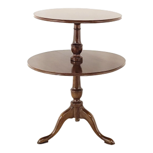 Georgian Mahogany Serving Pedestal Table / Dumbwaiter, 19th Century or Earlier