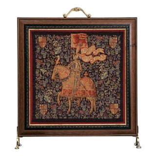 The Montacute Knight Tapestry Firescreen For Sale