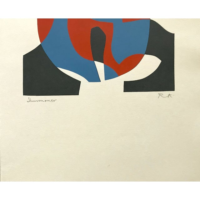 Artist: Ronald King Country: Brazil ? England Title: Somonoor Medium: Screenprint? (four colors) Marks: Pencil signed and...