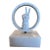 Jonathan Adler Marble Peace Sign Sculpture on Marble Base For Sale