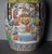 1980s Vintage Chinese Painted Ceramic Vase W/Floral & Figural Details For Sale - Image 5 of 12