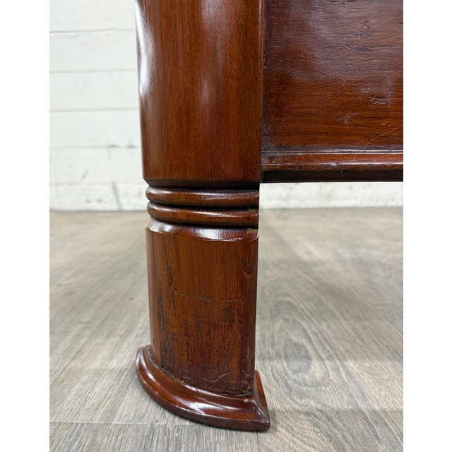 Brown Antique Full Size Victorian Carved Walnut Bed For Sale - Image 8 of 18