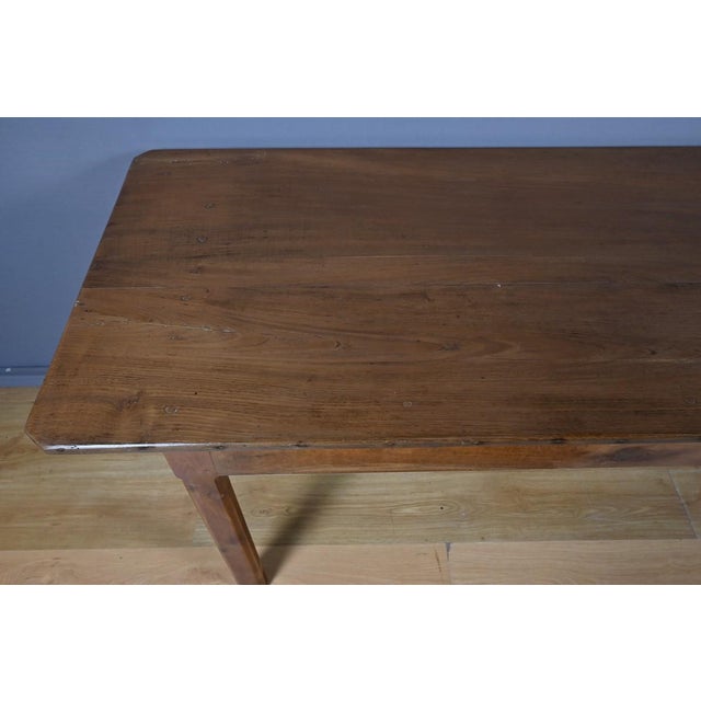 Late 19th Century Chestnut Farmhouse Table For Sale - Image 5 of 14