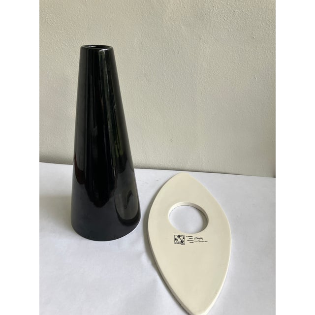 Alessandro Mendini for Superego Editions, 4 Mani Collection Ceramic Vase - Numbered 5 of 99 For Sale - Image 11 of 16