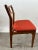 Danish Mid-Century Modern Teak Dining Chairs W Rust Red Dotted Upholstery, Set 6 For Sale - Image 11 of 13