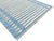 Handwoven Cotton Area Rug Vegetable Dyed Sky Blue and White Striped Dhurrie - 13'x18' For Sale - Image 9 of 12