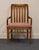 Rustic European Drexel Furniture Woodbriar Collection Rustic European Slat Back Dining Arm Chair For Sale - Image 3 of 9