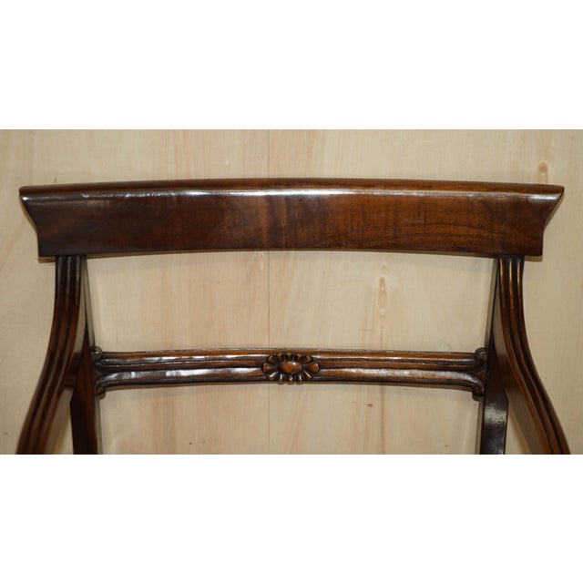 Restored Metamorphic Regency Armchair with Library Steps from Gillows Lancaster For Sale - Image 4 of 18