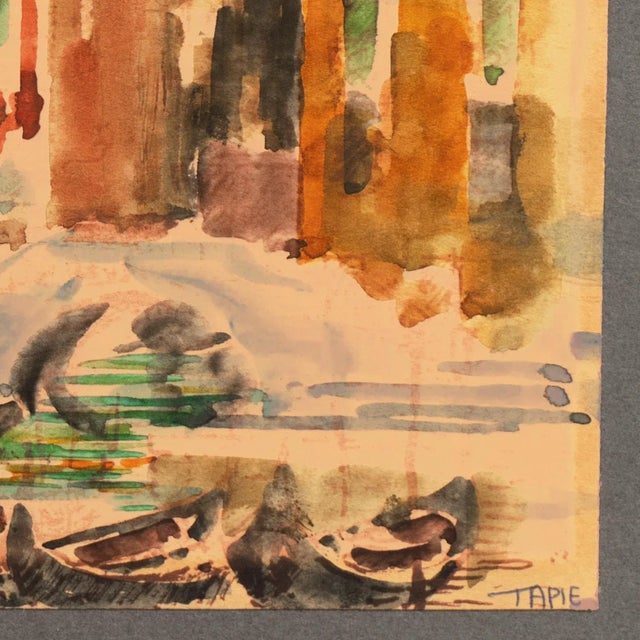 Modern 'The Doge's Palace, Venice' by Viva Flower Tapie, Oakland Museum, California Woman Artist For Sale - Image 3 of 10