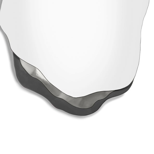 Arizona Mirror in Anthracite Lacquered and Nickel by InsidherLand, in New conditions. Designed from 2000 Labeled by Maker
