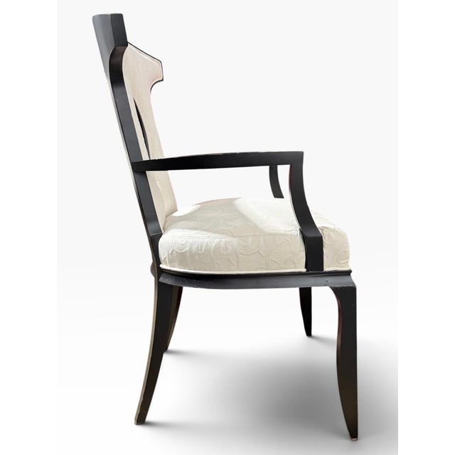2010s Barbara Barry for Henredon Rosewood Dining Armchairs or Accent Chairs, a Pair For Sale - Image 5 of 9