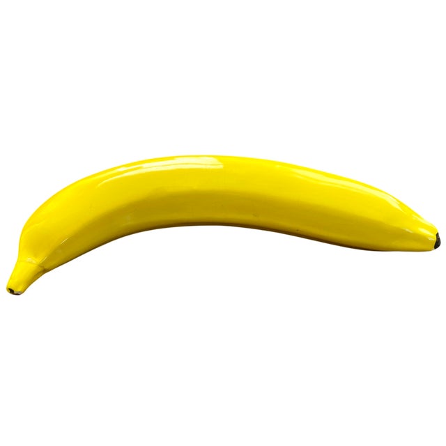 Italian Set of 11 Vintage Italian Life-Size Ceramic Fruits – Hand-Painted Trompe L’Oeil Collection, Apples, Oranges, Banana & Strawberries - For Sale - Image 3 of 10