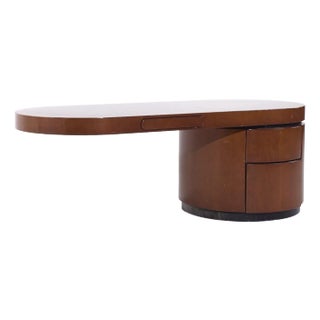 J. Wade Beam for Brueton Ponte Mid Century Walnut Cantilever Desk For Sale