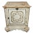 Antique Italian Painted White Parcel Gilt Single Door Cabinet For Sale