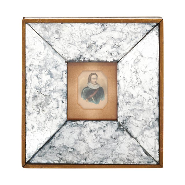 Set of three paintings from mid-century France portraits of classic French male figures from the 16th century. Each is...