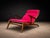 1950s Brazilian Modern Chaise Lounge in Caviúna Wood & Fabric by Pierre Weckx, Brazil, 1950s — Lot 573A For Sale - Image 5 of 17