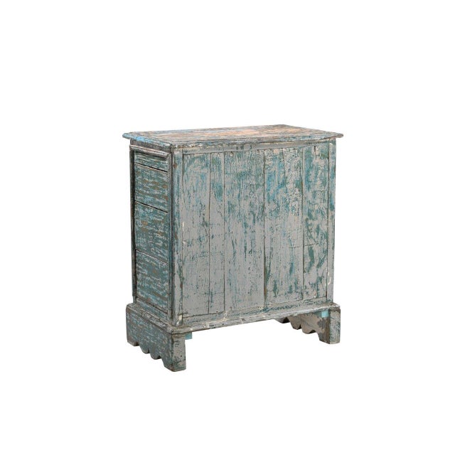 Antique Indian Painted Food Cabinet For Sale - Image 4 of 4