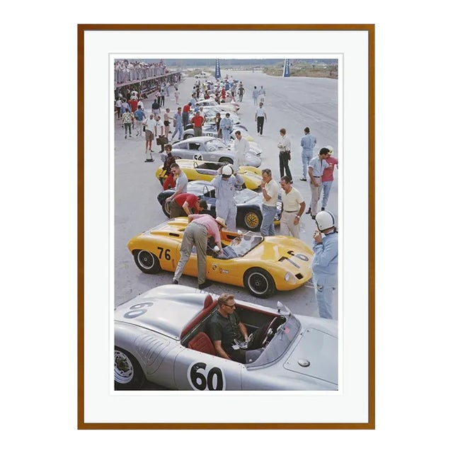Bahamas Speed Week 1963 by Slim Aarons Brown Framed C Print For Sale