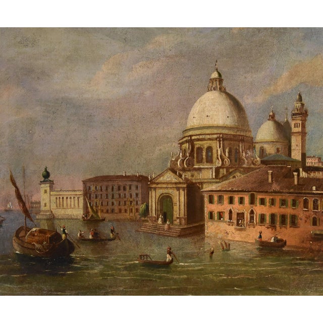 Giacomo Guardi, Venice Landscape, 1830, Oil on Canvas, Framed For Sale - Image 7 of 12