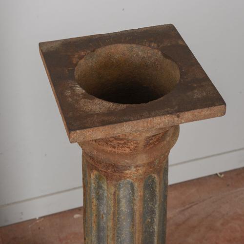 Antique Cast Iron Columns For Sale - Image 4 of 9