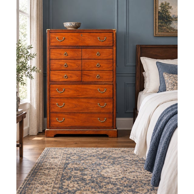 WELCOME AND THANK YOU FOR TAKING THE TIME TO LOOK!! Absolutely gorgeous, Stunning, A handsome tall chest by National Mt....