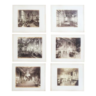 Antique 1880's Frith Photograph London England Palace Interiors - Set of 6 For Sale