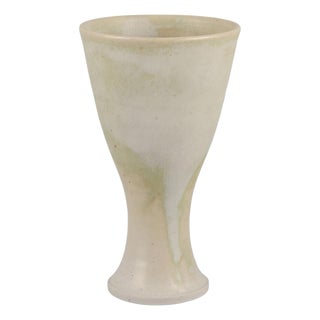 Late 20th Century Swedish Ceramic Mug in Glaze in Light Tones For Sale