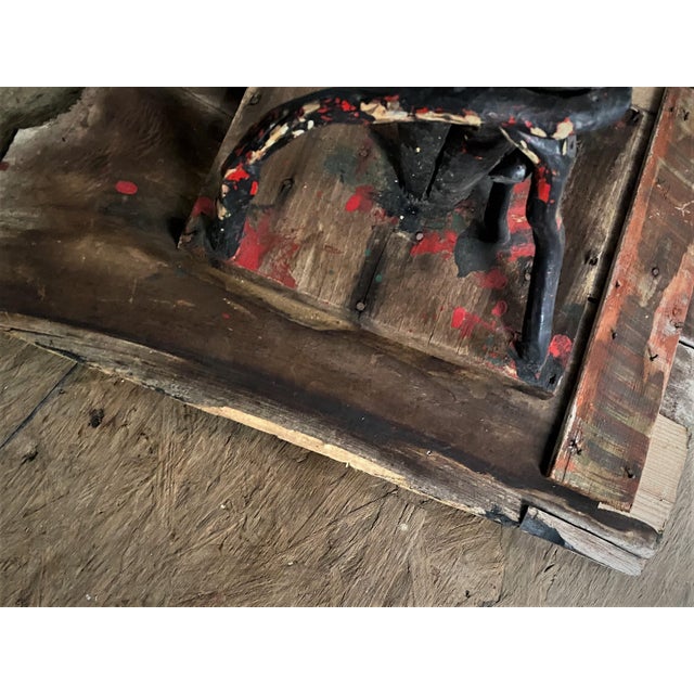 19th C Adirondack Handmade Cabin Shabby Chic Twig Vine Plant Stand Lamp Table For Sale - Image 13 of 18