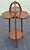 Early 20th Century Edwardian Mahogany and Satinwood Inlaid Clover Muffin Stand Side Table For Sale - Image 5 of 7