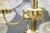 Vintage Glass and Brass Chandelier with Nine Heads, 1960s For Sale - Image 10 of 14