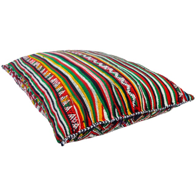 Diamond-Patterned Moroccan Pillow For Sale In New York - Image 6 of 8