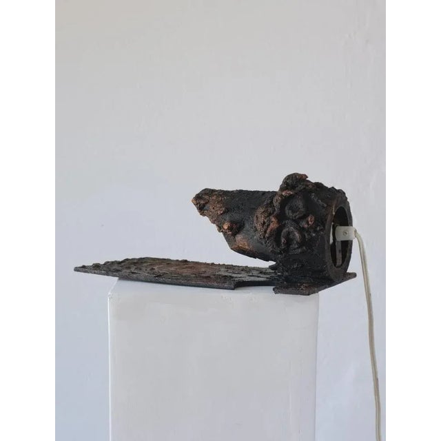 1970s Brutalist Ceramic Wall Sconce by Jouko Kytömaa, 1970s For Sale - Image 5 of 13