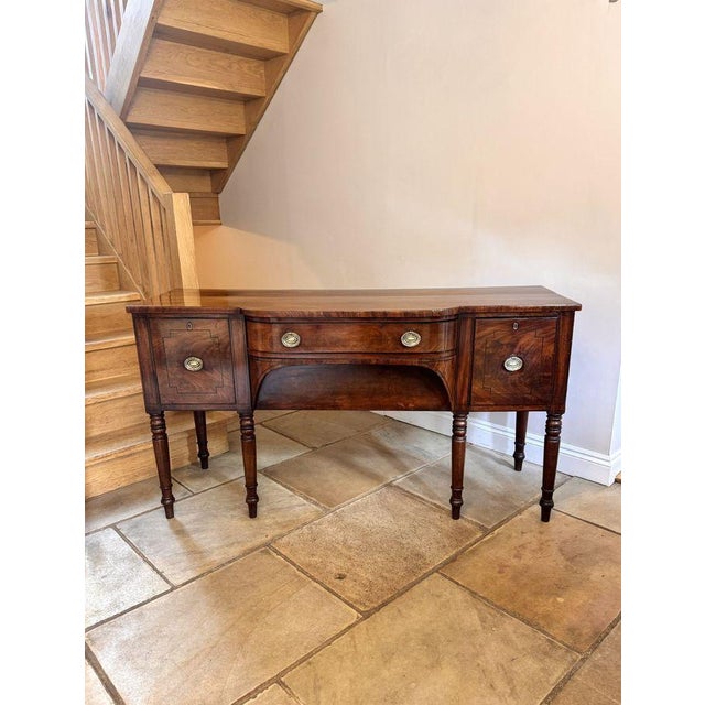 Wood Antique George III Mahogany Sideboard, 1800s For Sale - Image 7 of 7