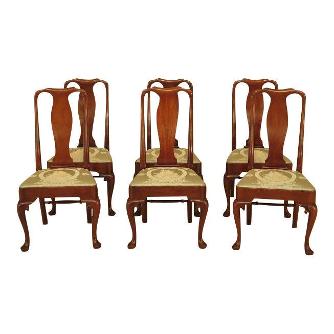 Colonial Williamsburg Mahogany Dining Chairs Set of 6 Chairish