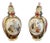 Victorian Porcelain Lidded Vases, 1880s, Set of 2 For Sale