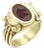 Kieselstein-Cord Horse Gem Intaglio 18k Yellow Gold Signet Ring, Size 6 For Sale