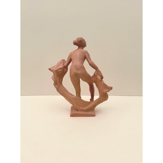 Mercedes Dassy Dancer Sculpture in Terracotta by Marc Dautry, France, 1990 For Sale - Image 6 of 10