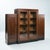 Art Deco Amsterdam School Walnut and Birdseye Maple Cabinet with Glass Doors, 1930s For Sale - Image 18 of 18